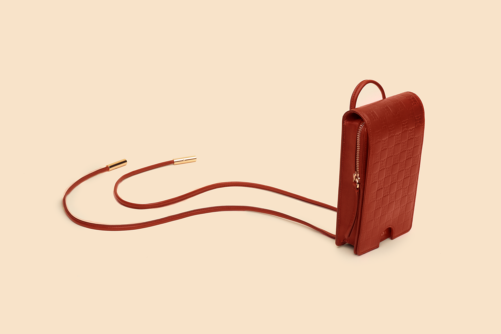 Heritage Checker Bolo Bag | Cherry