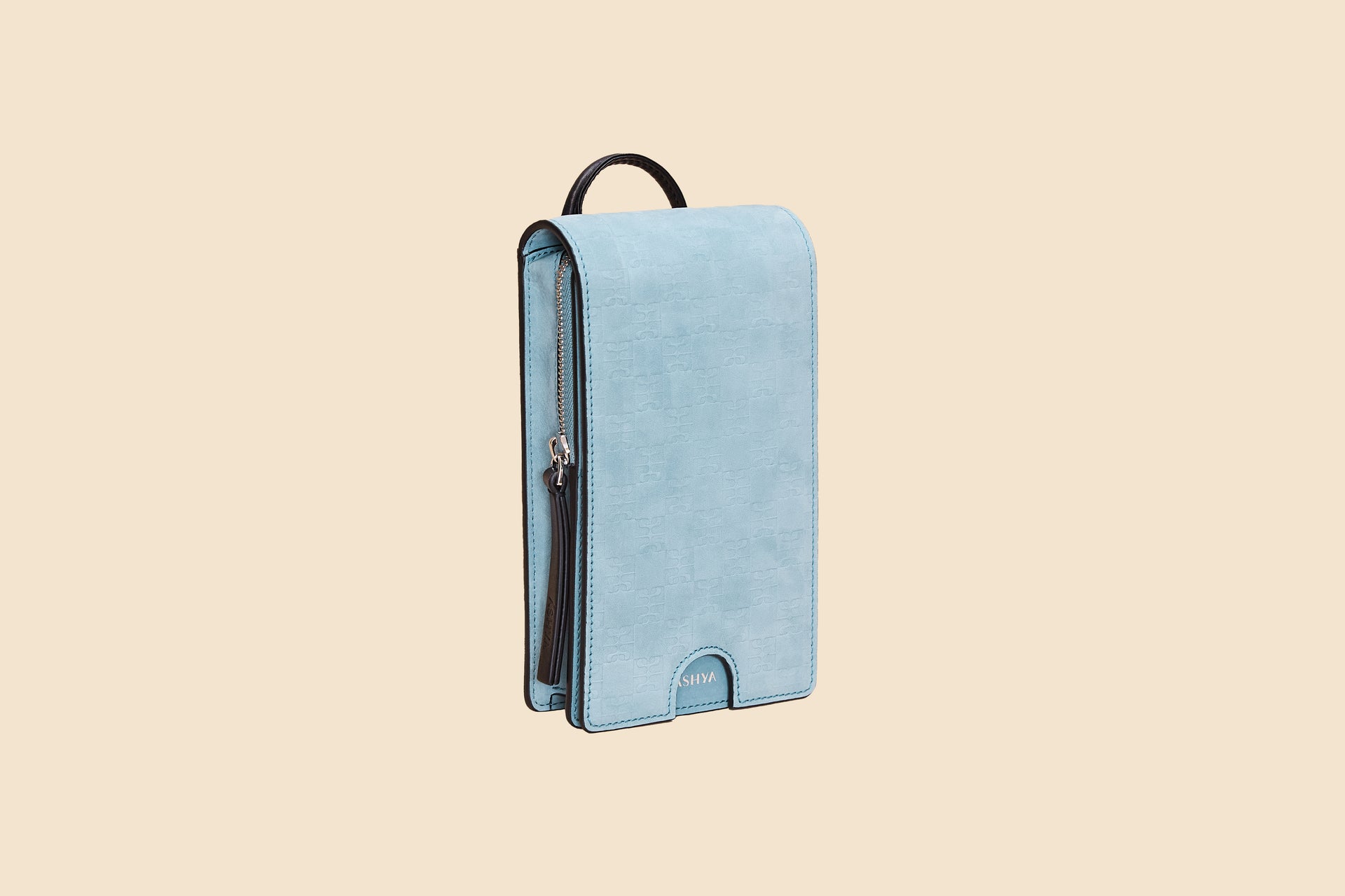 Heritage Checker Bolo Bag | Berry Nubuck