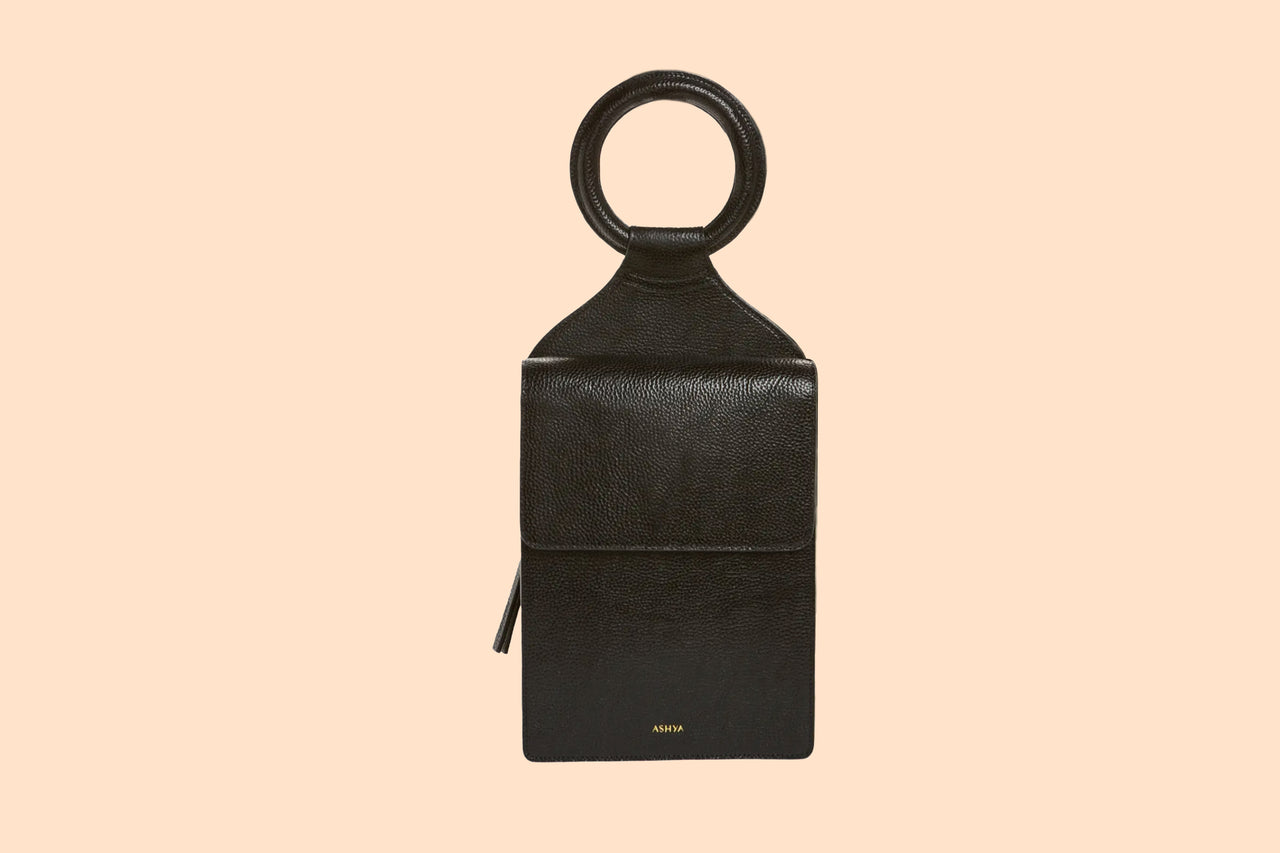 Shema Slingback Bag | Onyx Pebble