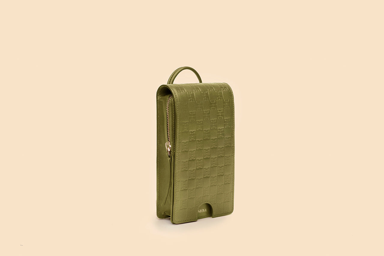 Heritage Checker Bolo Bag | Verde
